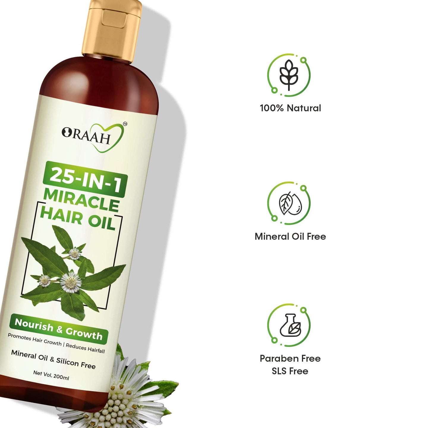 100% natural Mineral free Hair Oil | Paraben free