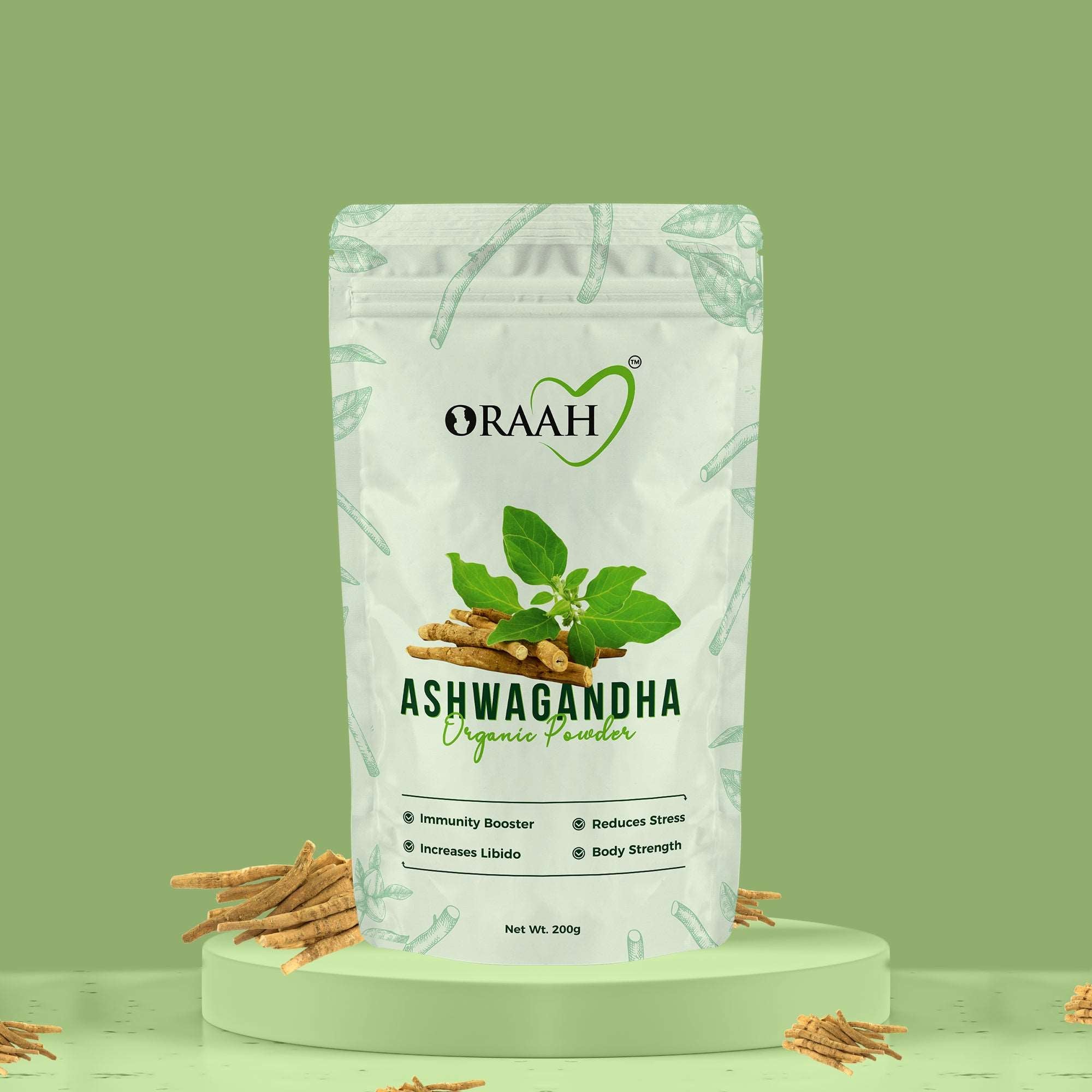 Discover the Power of 100 Natural Oraah Ashwagandha Powder