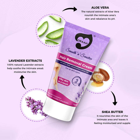 Natural extracts of aloe vera, best hair removal cream