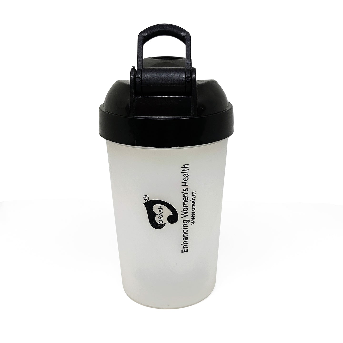 Oraah Shaker (400 ml), Black top with Measurement Markings