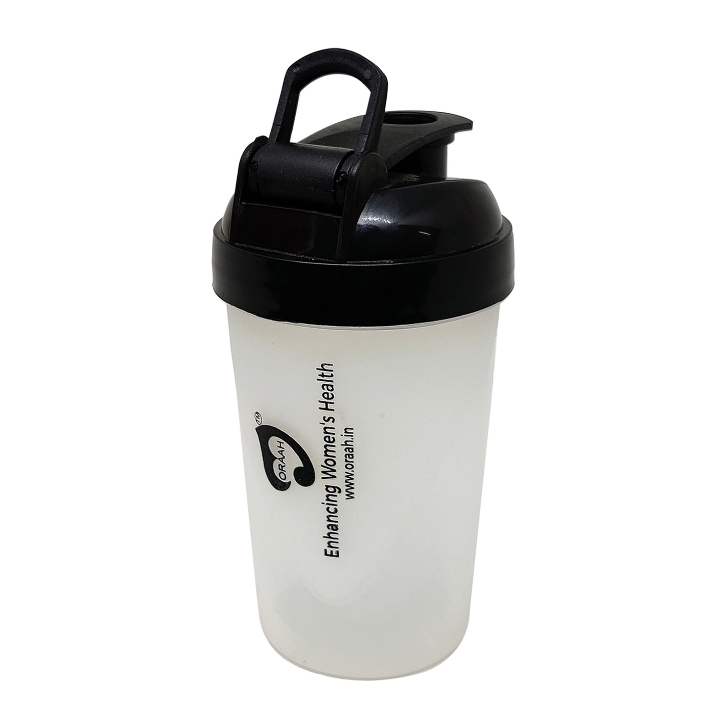 Oraah Shaker (400 ml), Black top with Measurement Markings